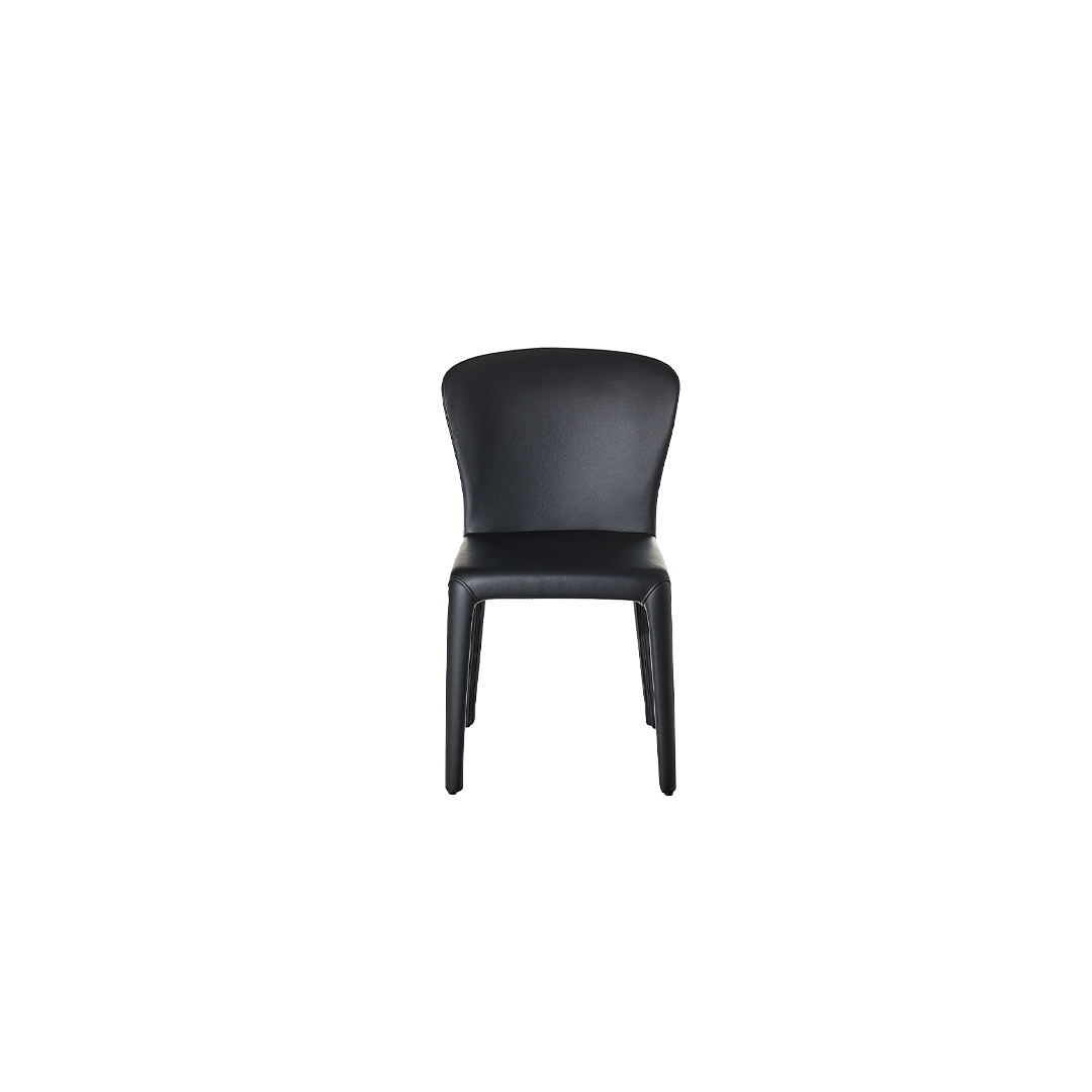 Tulip Dining Chair - Black PU - Zuster Furniture