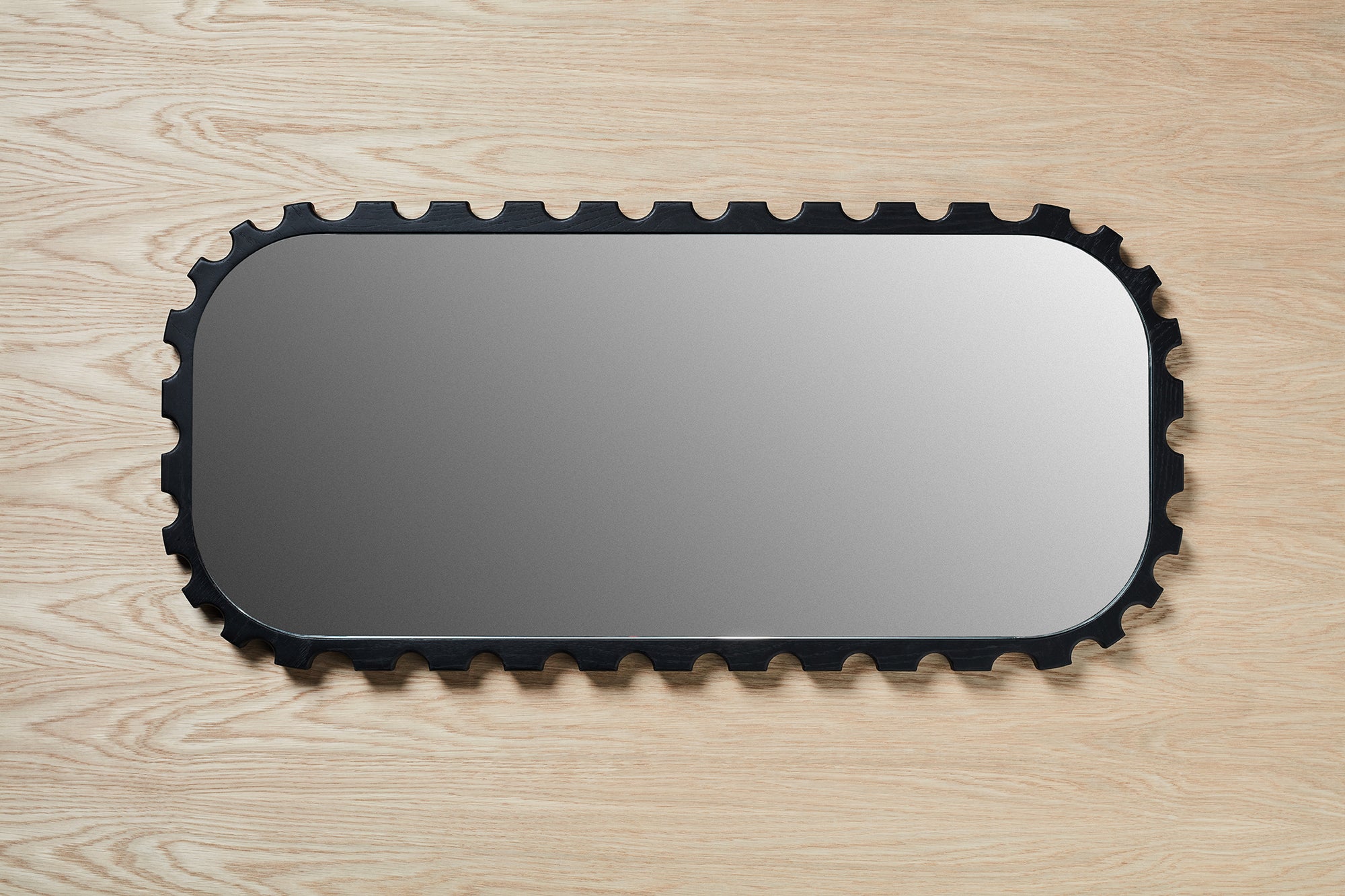 Halo Scalloped Mirror Tray - Zuster Furniture