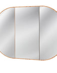ISSY Halo Triple Mirror with Shaving Cabinet - Zuster Furniture