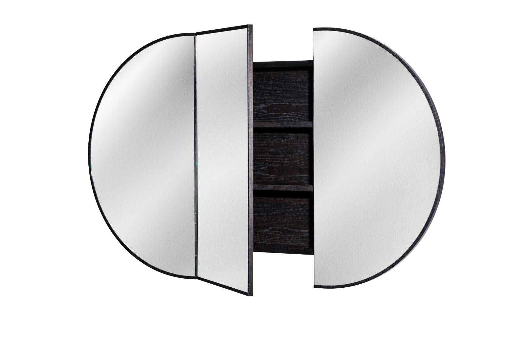 ISSY Halo Triple Mirror with Shaving Cabinet - Zuster Furniture