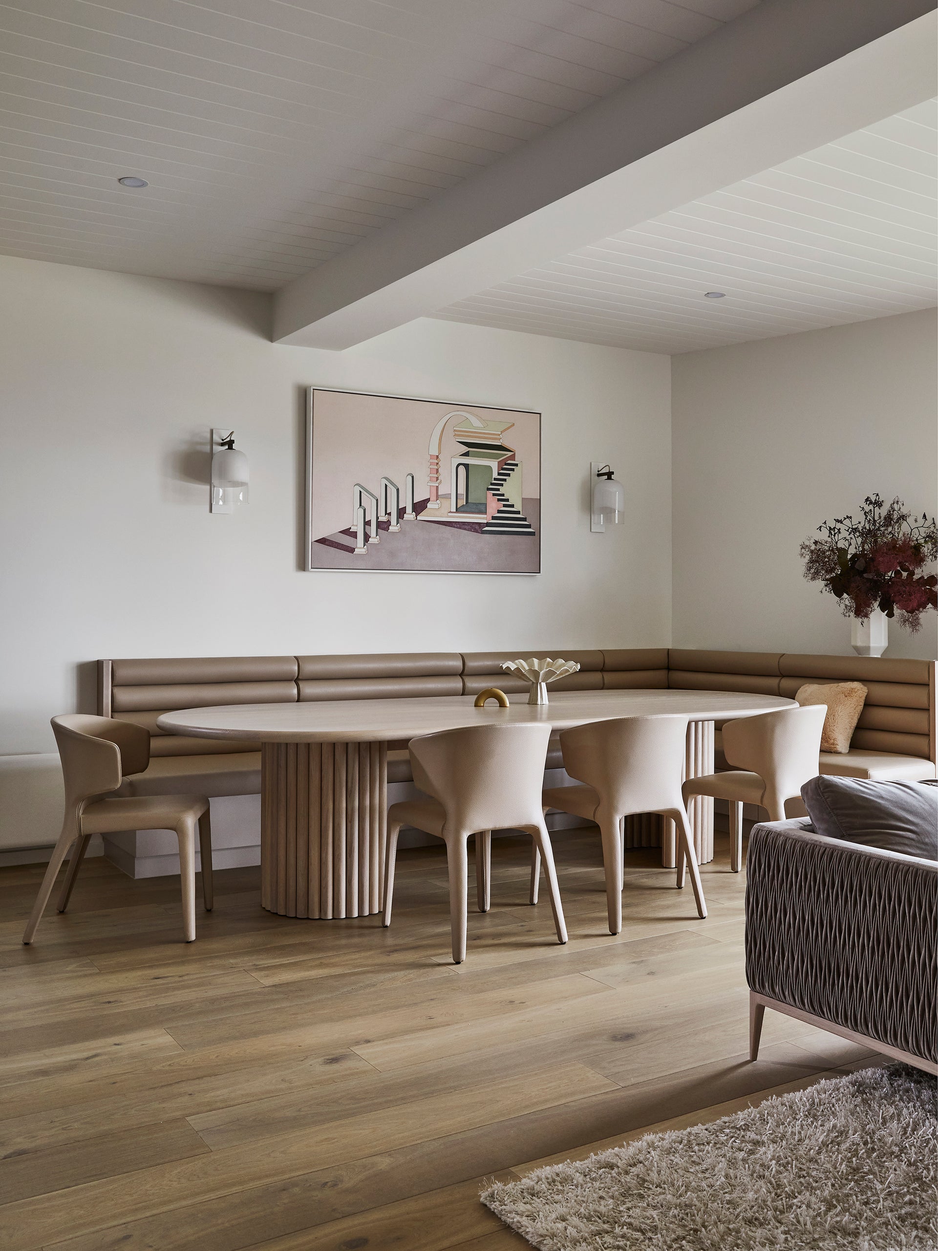 Jewel Scalloped Dining Table Zuster Furniture