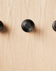 Woodturned Wall Hook - Set of Three - Mink - 50% OFF