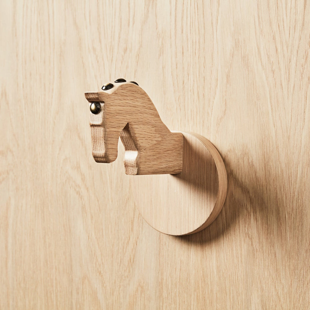 Horse Head Wall Hooks - With Studs - Zuster Furniture