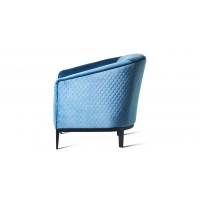 Teal Blue Honeycomb Stitched - Zuster Furniture