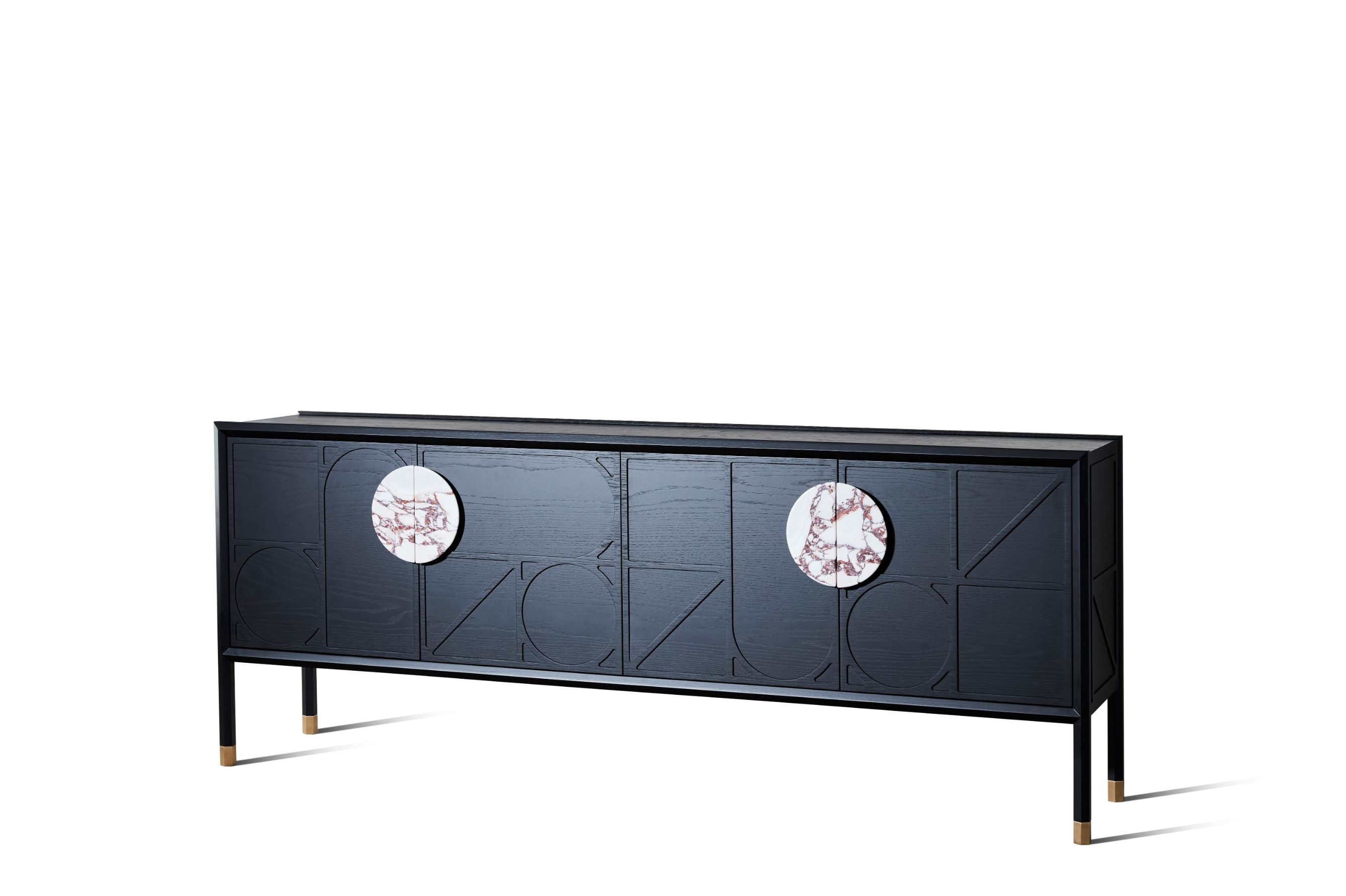 Tapestry Buffet with marble handles - Zuster Furniture