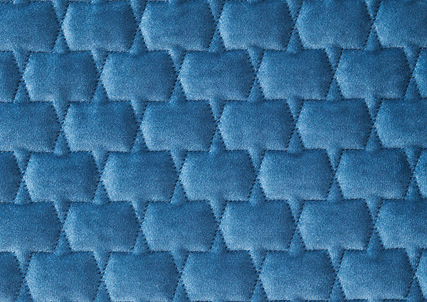 Teal Blue Honeycomb Stitched - Zuster Furniture